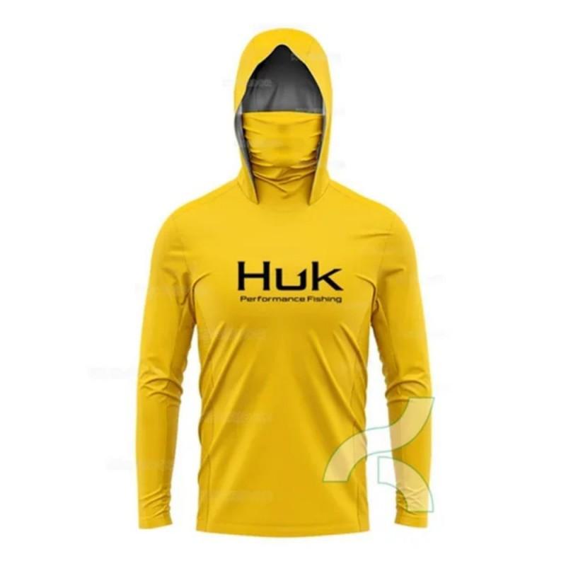 Neue HUK Outdoor-Sport Kapuzenmaske Angelanzug Leichter Sonnenschutz Langarm Luya