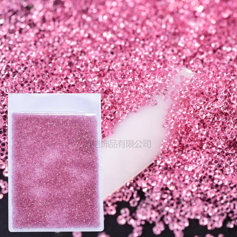 Nail Art Micro Zircon, Glass Crystal Sand Bare Diamond Pointed Bottom Rhinestone Diy Nail Art Accessories