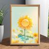 Sunflower Photo Frame: Sun-Seeking Tabletop Decor for Living Room or Office