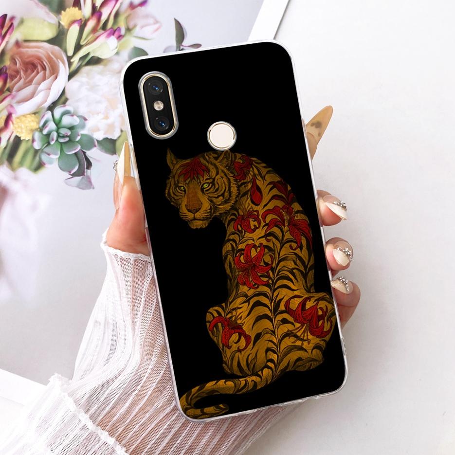 For Xiaomi Mi 8 Pro Case Cute Lion Fashion Painted Cover Soft Slim Phone Case For Xiaomi Mi 8 Lite 8Lite Mi8 Pro Back Cover Bags