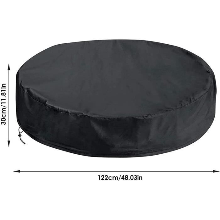 --122X30cm-Couverture de Bache Piscine Ronde,Couverture de Piscine pour Chien,Bache Piscine Ronde avec Cordon de Serrage