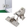 Cabinet Hinge, Zinc Alloy Hydraulic Hinge with 105 Degree Opening Angle for Frameless Cabinets, Wardrobes, Drawers