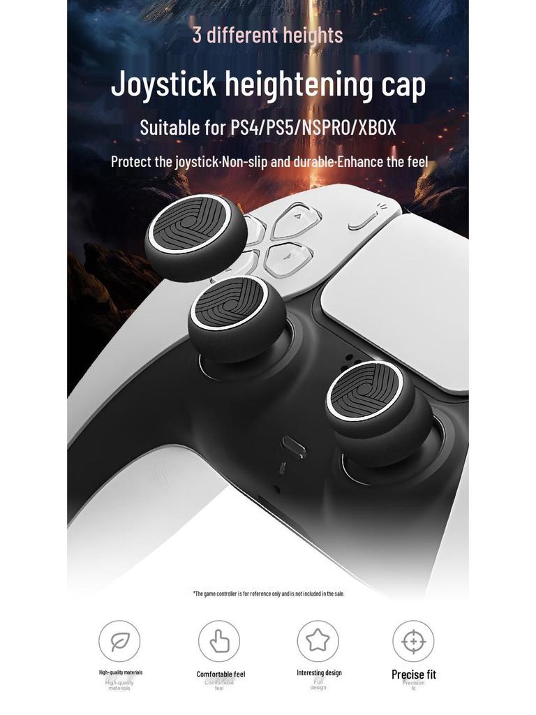 Silicone Joystick Caps for PS4/PS5/Xbox Controllers - Esports Heightening Accessories
