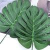 Artificial Monstera Leaves Faux Tropical Greenery Hawaiian Palm Monstera Leaf Fake Turtle Plant for Wedding Party Home Decor