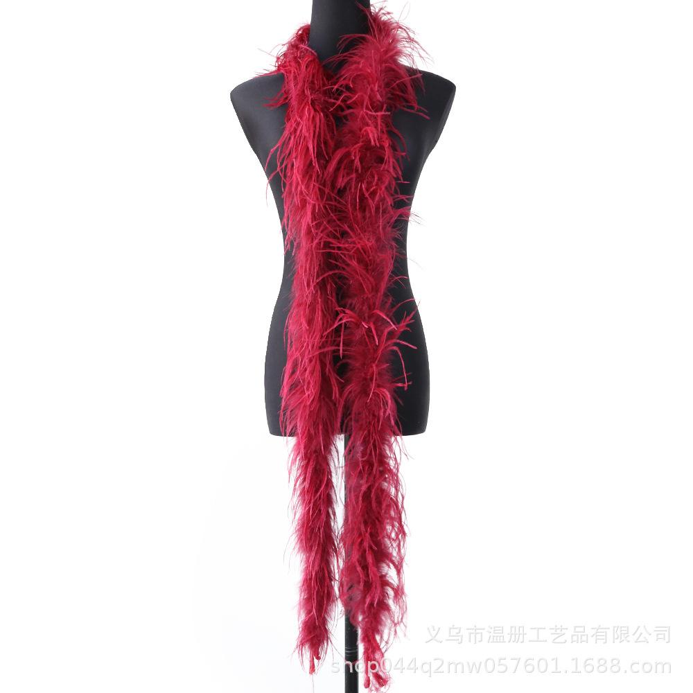 South African Ostrich Hair Top Performance Dress Raw Material Feather Top Diy Hat Scarf Down 2 Meters