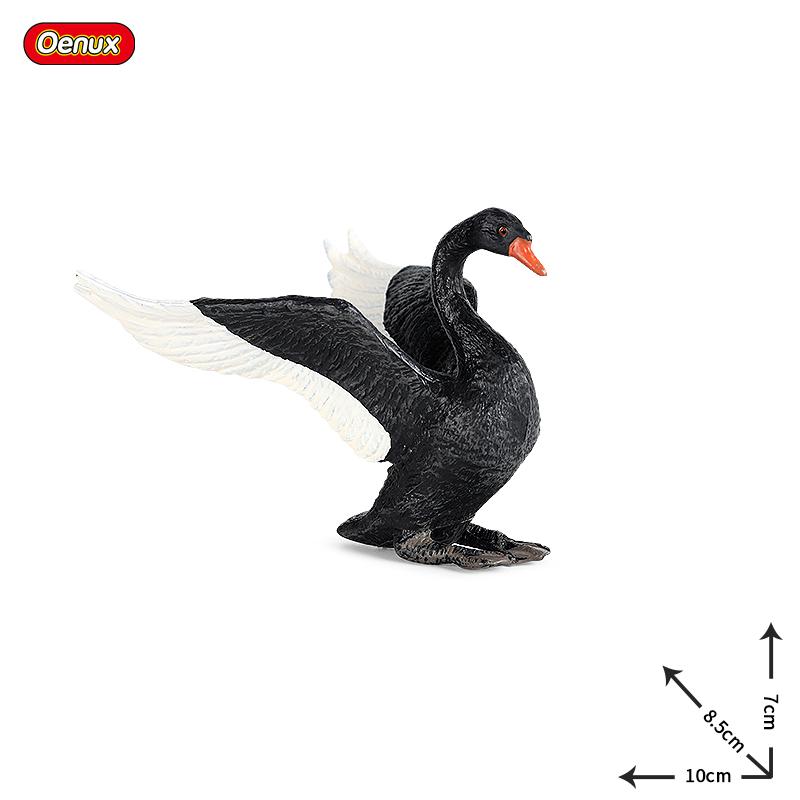 Oenux Poultry Model Simulation Goose Swan Gaggle Duck Flock Action Figures Farm Animals Figurine Miniature Education Kids Toy