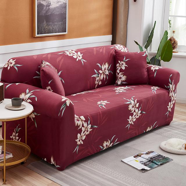 Trykt Sofatrekk Stretch Sofatrekk Sofatrekk for sofaer og stoler Vaskbar møbelbeskytter for kjæledyr barn