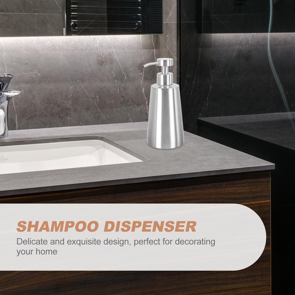 1Pcs Press Pump Lotion Bottle Portable Stainless Steel Liquid Soap Shampoo Dispenser Container Lotion Dispenser