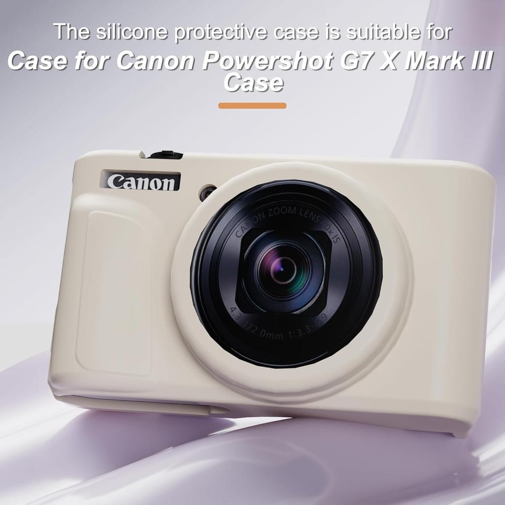 Silicone Case for PowerShot SX740/ SX730 Digital Camera with with Removable Lens Cover and Screen Protector and a Lanyard for PowerShot SX740/ SX730