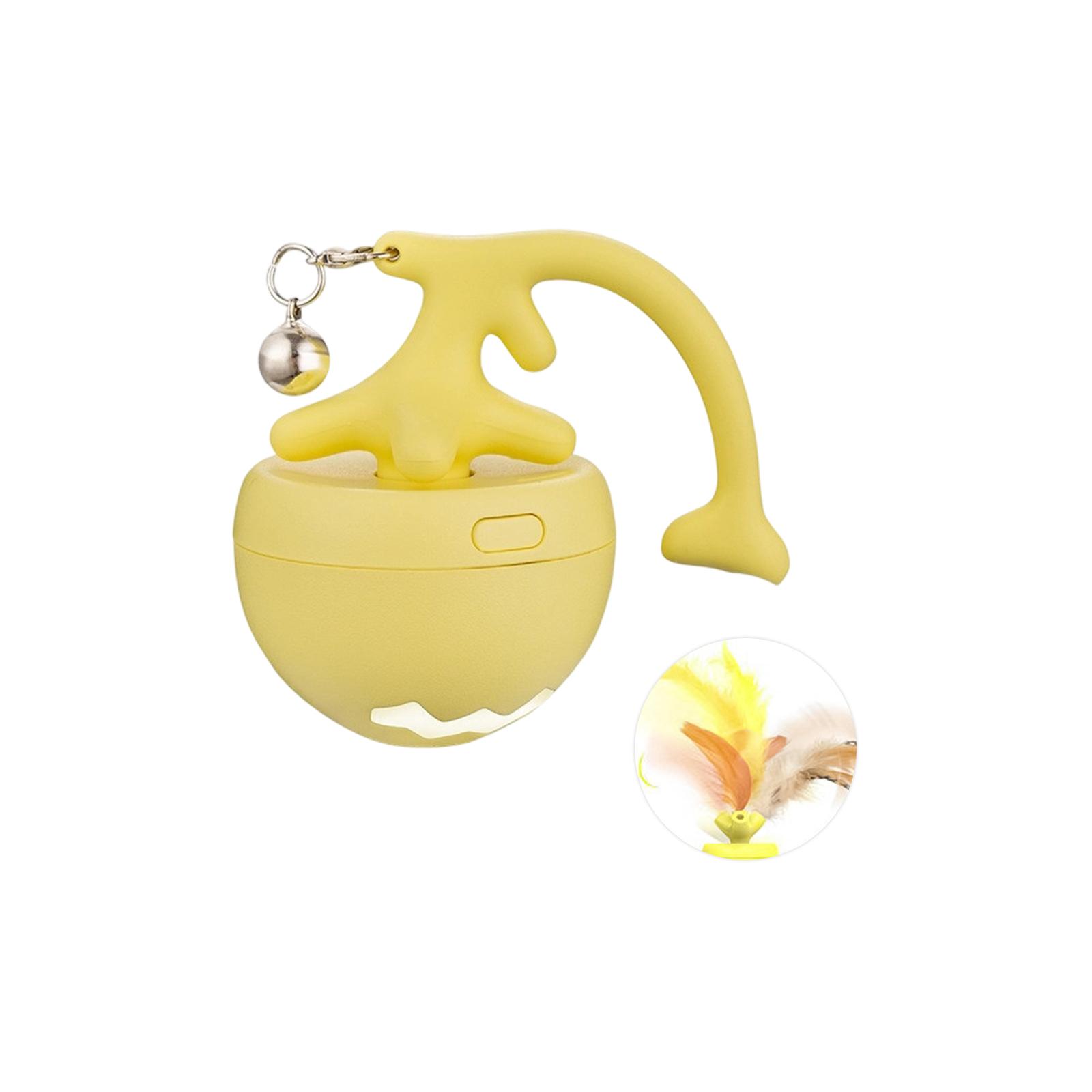 

Automatic Interactive Cat Toy Rolling Ball with Feather Attachment Electric Pet Toy for Cats and Kittens Durable and Safe Material for Indoor Play one size