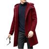 European version of the new large-size woolen coat men's casual coat medium and long double-breasted