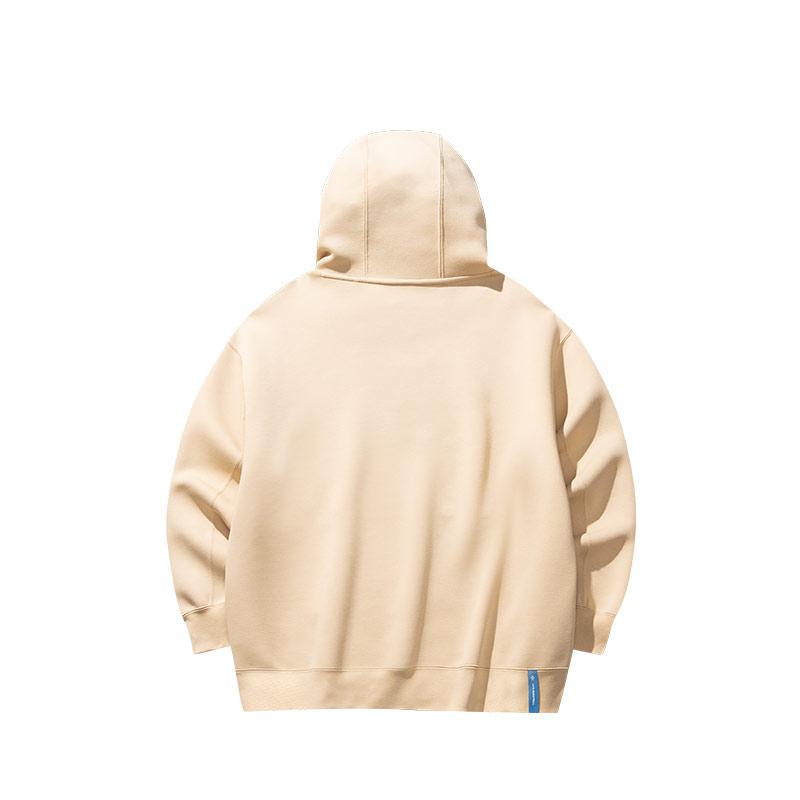 Anta Comfortable Casual Simple Hooded Loose Sweatshirt Unisex Sweatshirt Chestnut Khaki 172511707-1