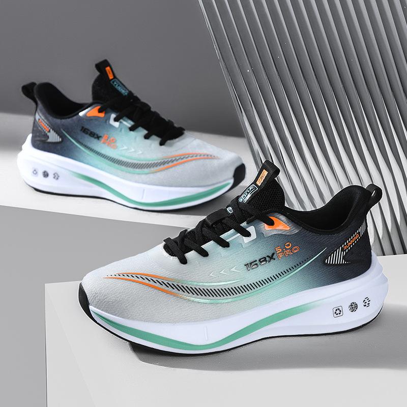 2025 Large Size Marathon Running Shoes Men's and Women's Outdoor Aerobic Running, Light and Breathable, Student Body Test Running Shoes