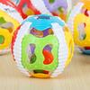 Puntos Colorful Rattle Plastic Hand Bell Grip Ball Funny Newborn Baby Infant Toy Gift