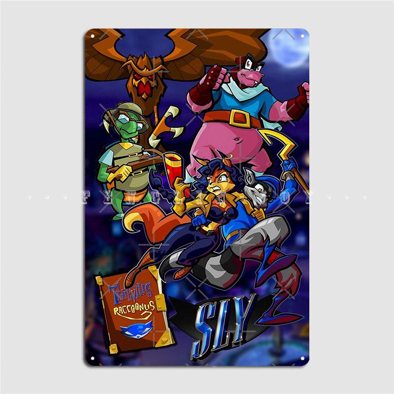 

Sly Coopers And The Thievius Raccoonus Metal Sign Club Cinema Design Poster Tin Sign Posters 40x30cm