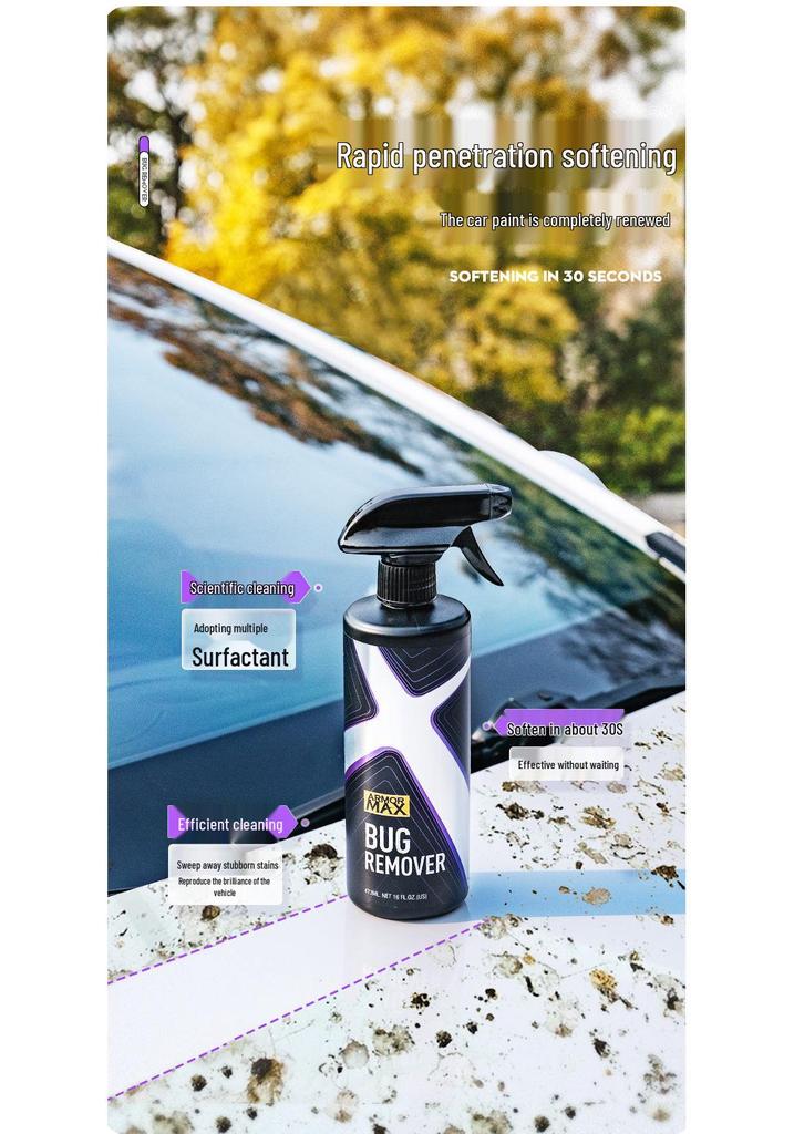 Car Surface Stain & Sap Remover – Strong Cleaner for Windows & Paint
