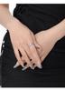 Voyage Zirconia Open Adjustable Ring: Elegant, Modern Design for Women