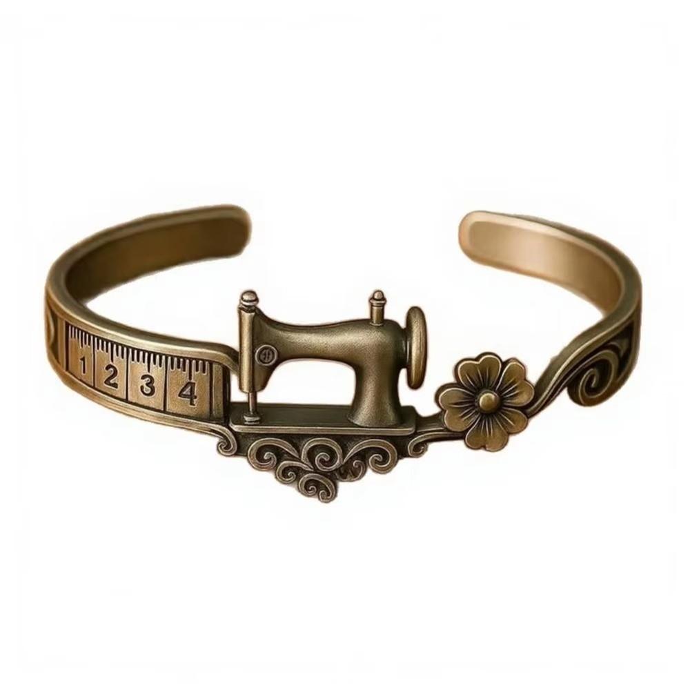 

Alloy Ring Set Timeless Tailoring Design Open Cuff Bracelet Sewing Lover s Bracelet for Women Bracelet