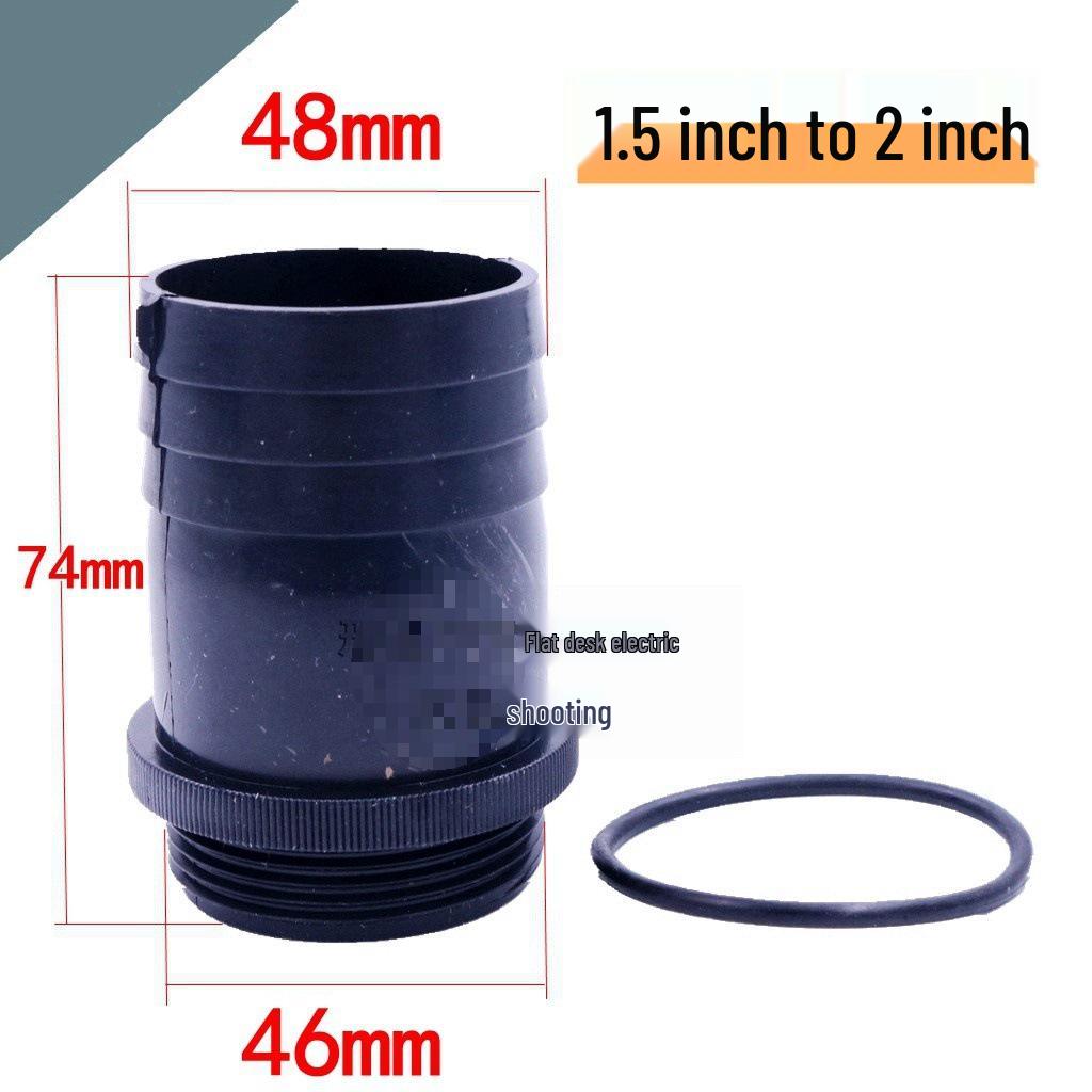 Thickened Plastic Male Thread Hose Adapter, 4-Inch To 1.5-Inch, for Water Pump Connections