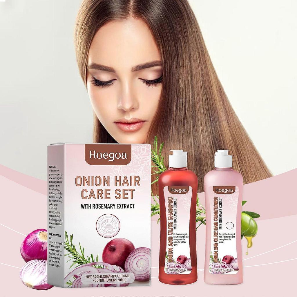 Zwiebel Rosmarin Shampoo-Set Pflegt und Repariert Trockenes Haar
