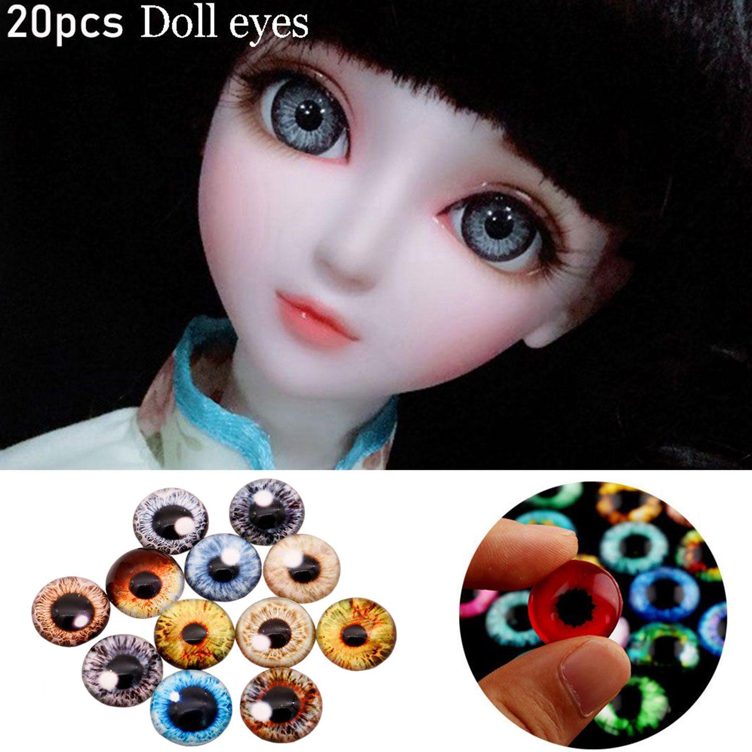 

10pairs Hot Accessories Toy Animal Eyeballs DIY Crafts Glass Dolls Eyes Time Gem