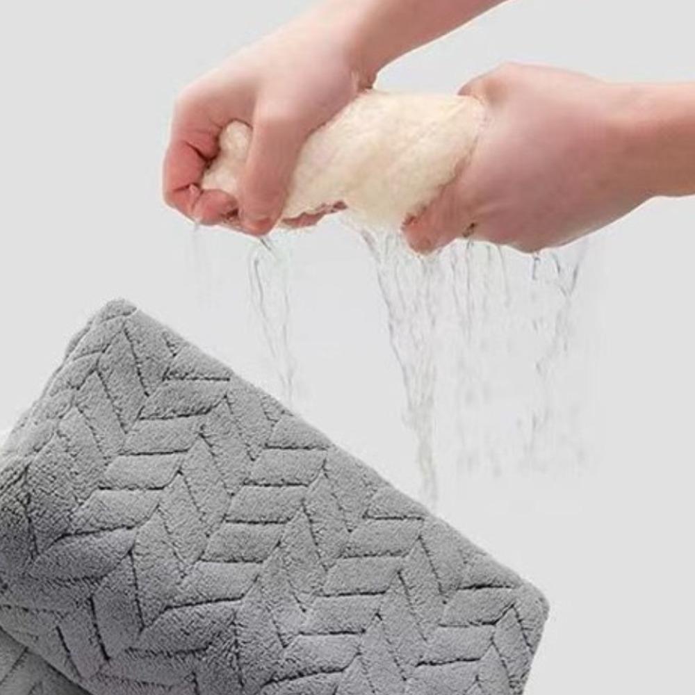 Coral Fleece Face Towel Highly Absorbent Hand-Wiping Towel  for Bathroom Kitchen and Daily Home Use