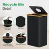 600D Oxford Nylon Indoor Recycling Bin, Foldable & Tear-Resistant, with Top Opening, for Home Use, Recyclable Material, Bottle Collector, Trash Ca