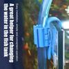 2 Pcs Fish Tank Water Hose Clips Adjustable Water Pipe Clamp Multi-functional Aquarium Mounting Clip Air Pump Tube Holder