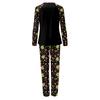 Family Matching Christmas Print Pajama Set Long Sleeve Neck Top and Pants for Kids and Adults