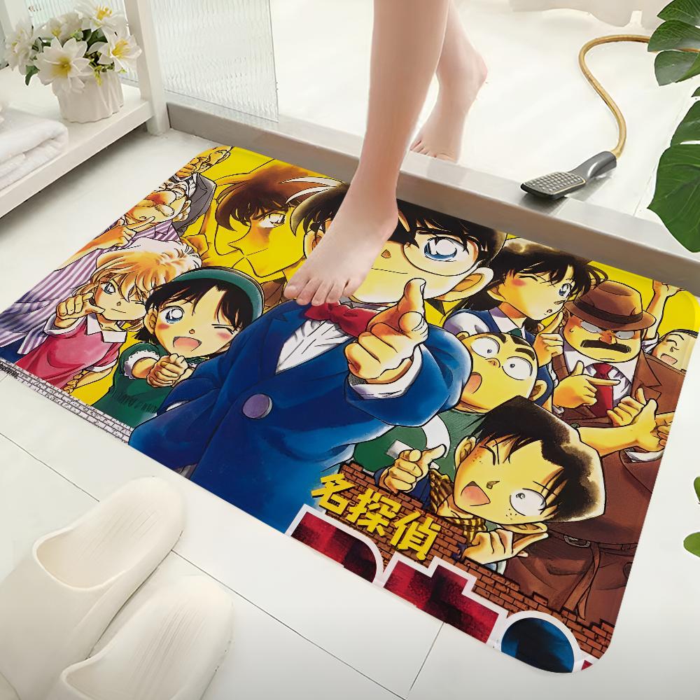 Detective Conan Anime Floor Mat Non-Slip Laundry Room Mat Laundry Decor Balcony Child Living Room Bedside Mats