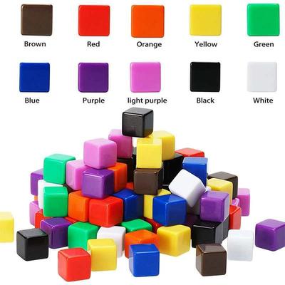 10PCS Blank Dice 16MM Counting Cubes Learning Resources Ideal for Sorting, Counting, Classrooms, DIY Fun Teaching Supplies