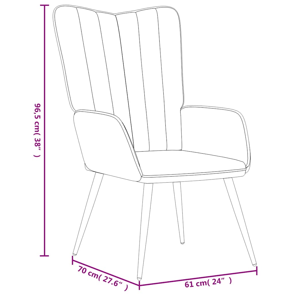 Relax Chair Dark Green Velvet