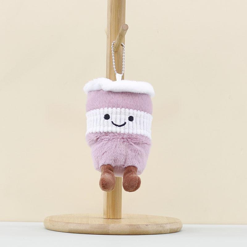 Tea Cup Adorable Plush Toy Keychain With Soft Pp Cotton Filling Girls For