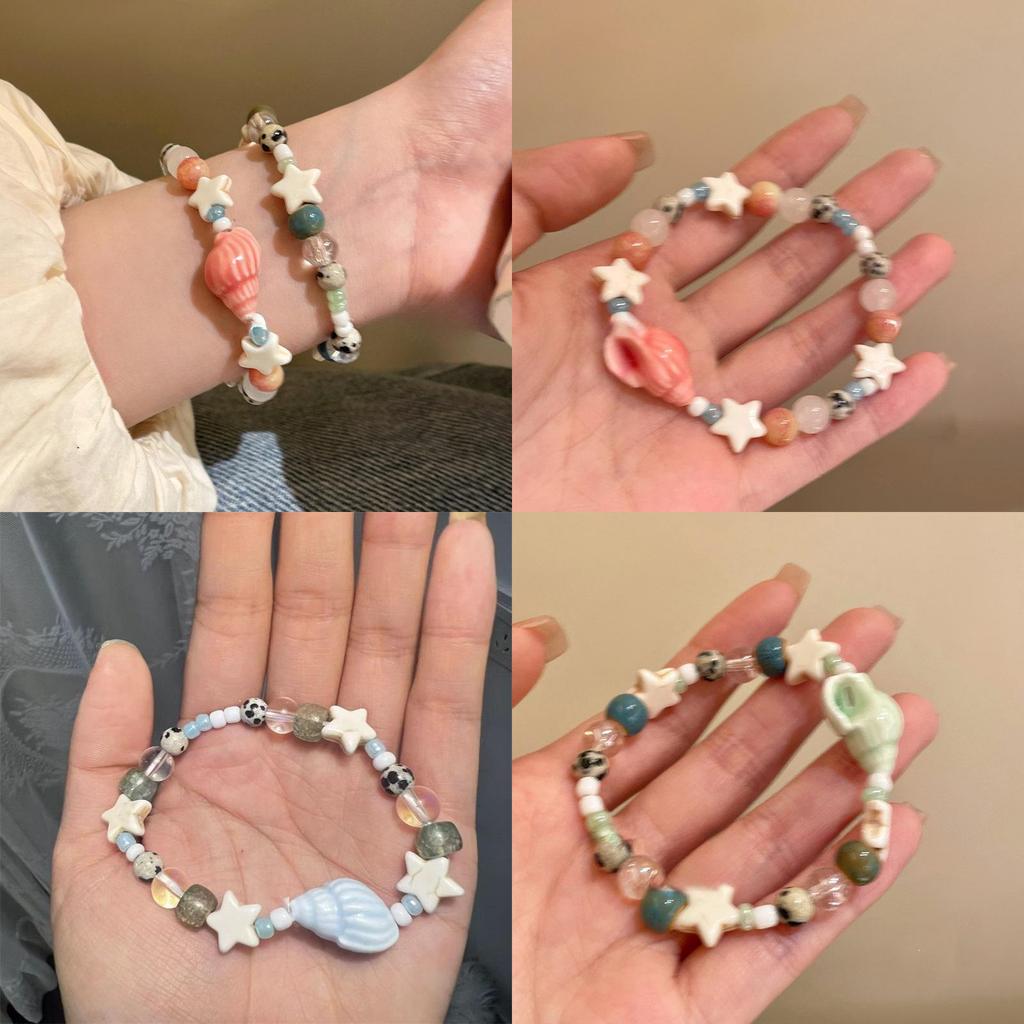 Summer 2025 Boho Style Hand Jewelry With Star Design And Shell Decor For Women
