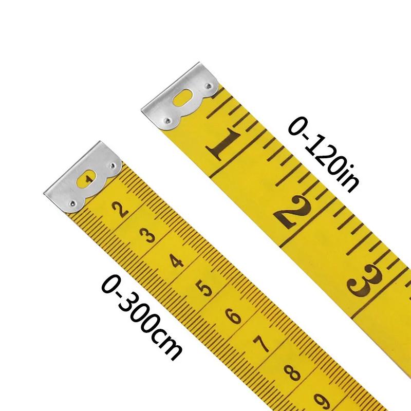 300 Cm 120 Inch Portable Soft PVC Tape 3m Leather Ruler Body Height Scale Measuring Retractable Analysis Instruments Tool