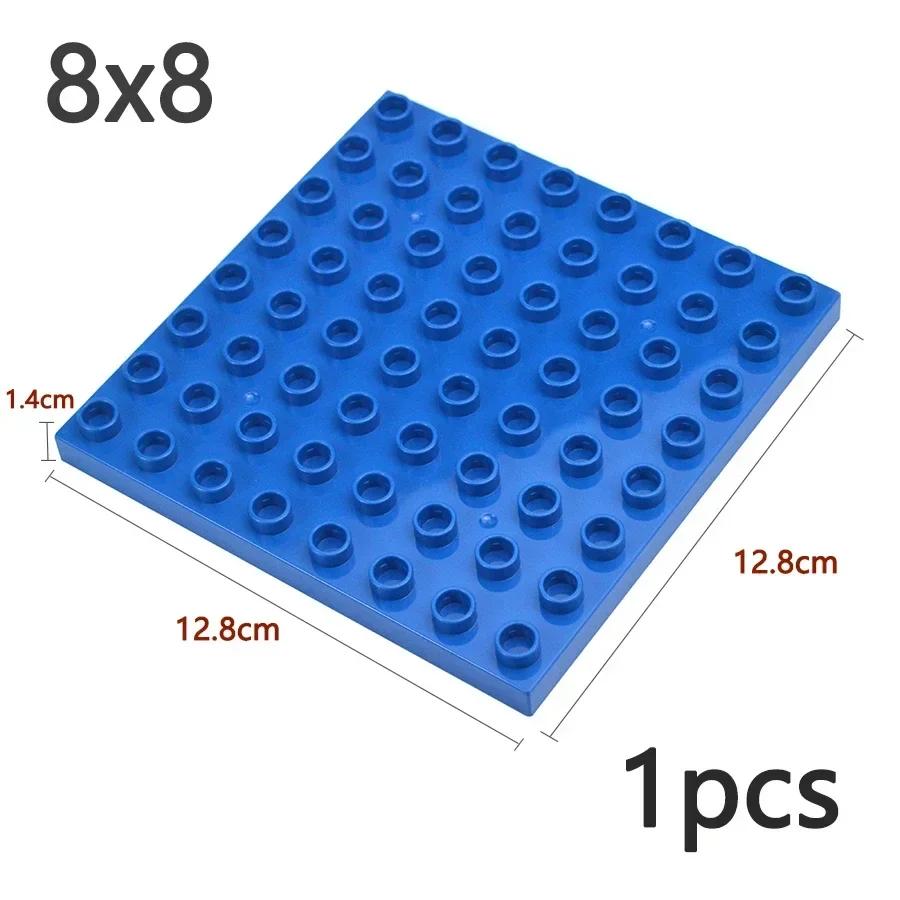Double Sided Plate Creative Large Particle Double Floors Building Block BasePlate DIY Bricks Compatible Big Size Kid Toy Duploes