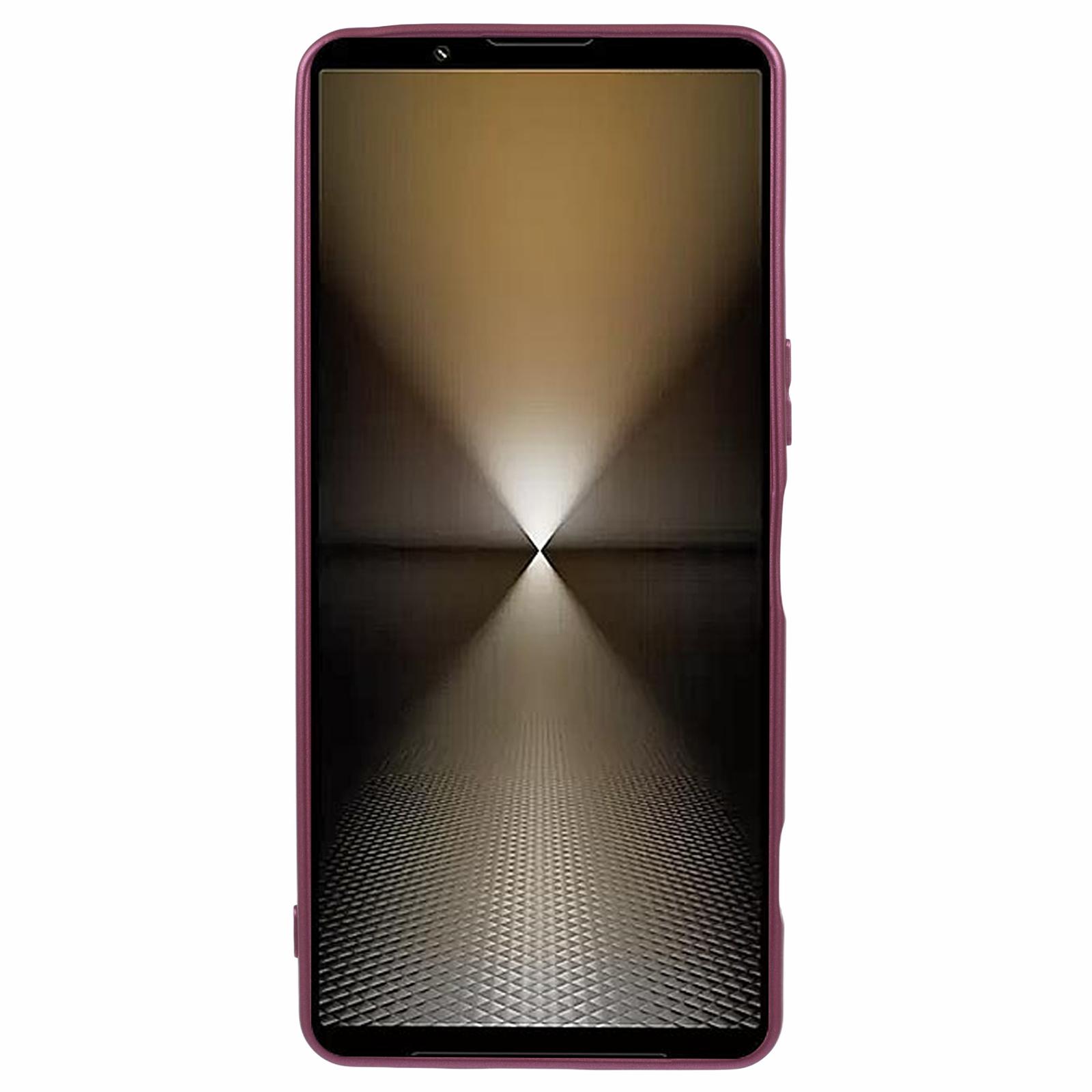 

X-LEVEL Guardian Series For Sony Xperia 1 VI Cell Phone Case Matte TPU Protective Cover Wine Red