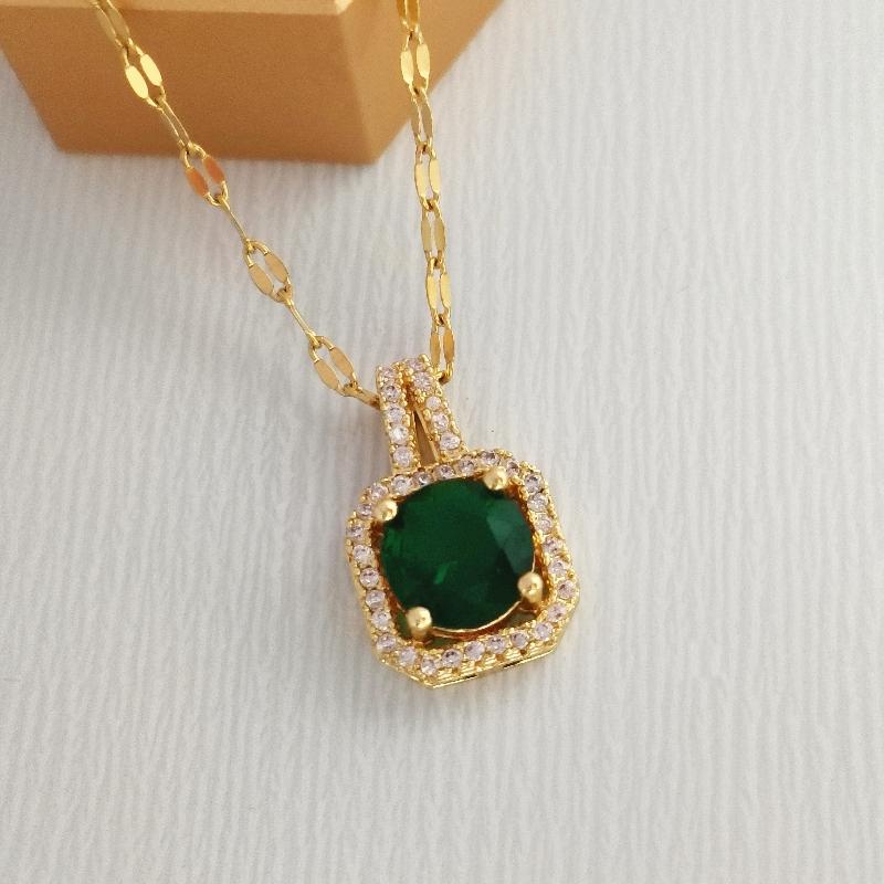 1pcs new style micro-zircon princess purse copper pendant necklace feminine personality and collar chain accessories