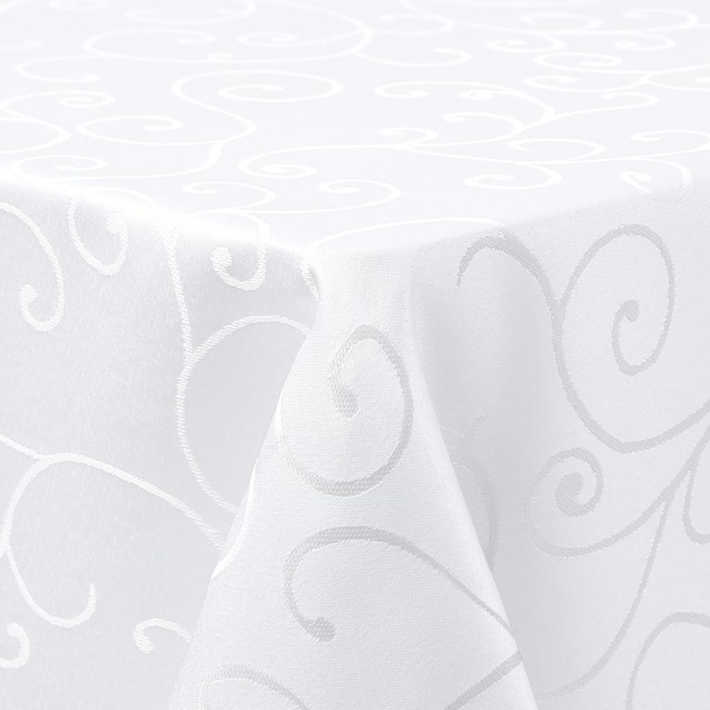 Homaxy Rectangle Table Cloths Easy Care Scratch-Resistant Kitchen Party Damask Tablecloths Washable Ornaments Diner Table Covers
