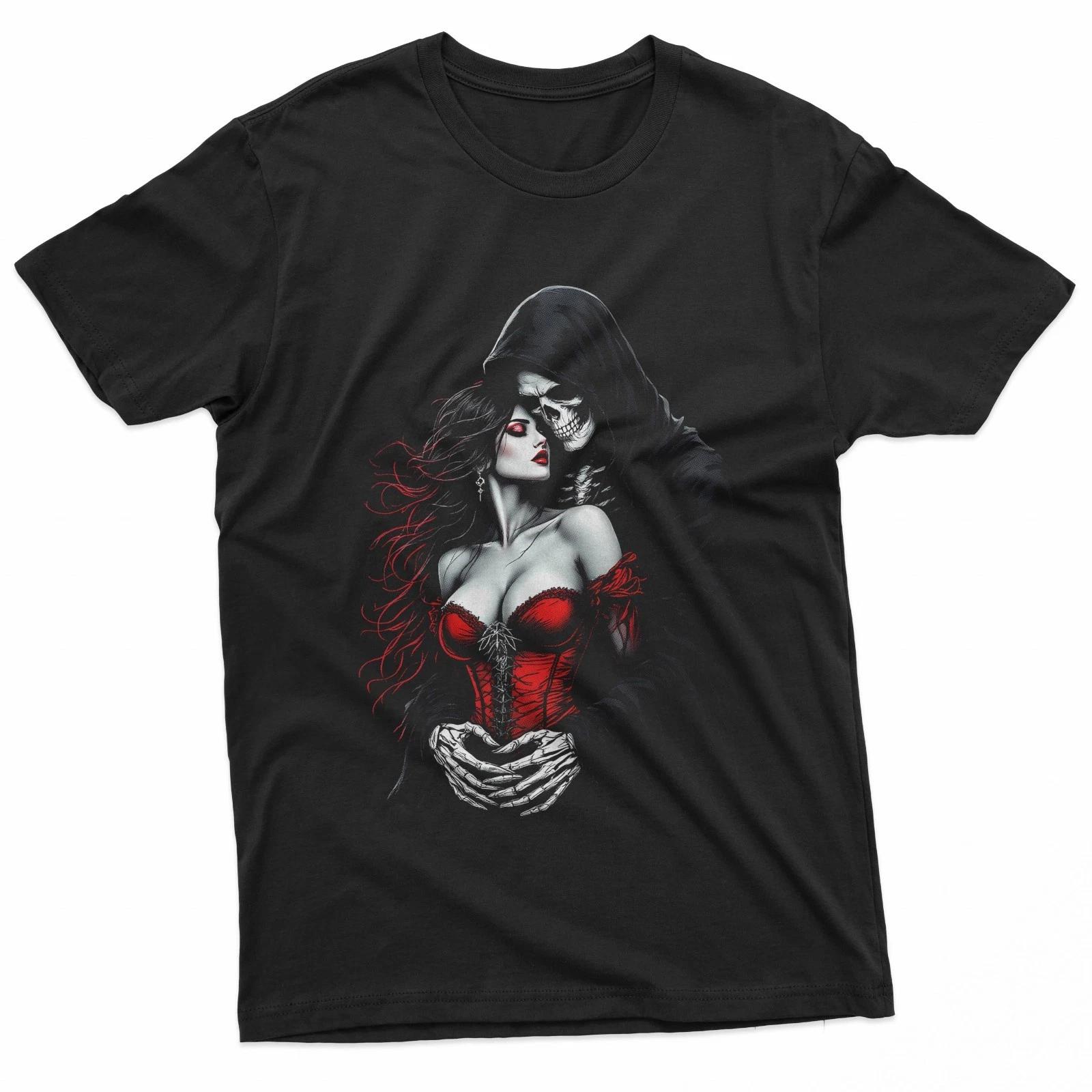 Death S Embrace Dark Gothic Romance Lover Tees T-Shirt XXL