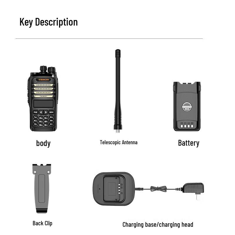 Yixin LS-747 Professional 10W Long-Range Two-Way Radio (CN version)