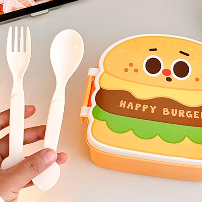 Student Lunch Box Bento Box Salad And Fruit Box With Separation And Preservation Office Worker Lunch Box With Tablewares