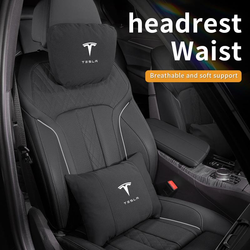 For Tesla Model 3 Model Y Model S Model X Car Headrest Neck Support Seat Soft Neck Pillow Automobile Tesla Interior Accessories