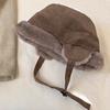 Women S Suede Earflap Hat Outdoor Casual Warm Plush Hat