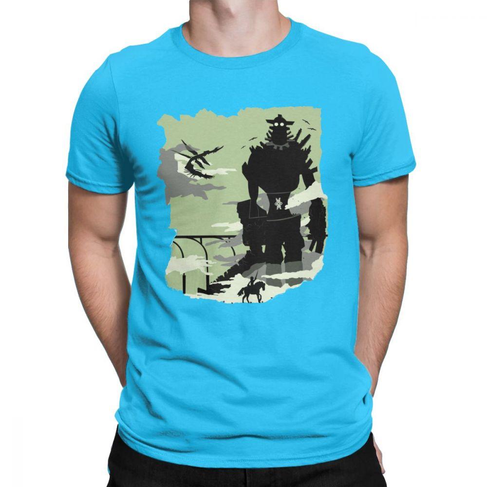 Silhouette Of The Colossus Tshirt Men Shadow of the Colossus Humorous Cotton T Shirt 2021 Clothes