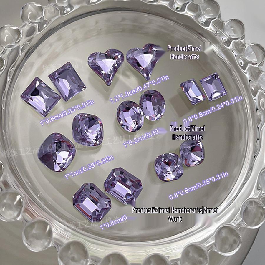 

Dongzhou Nail Art: Shiny Violet K9 Rhinestones for Decoration