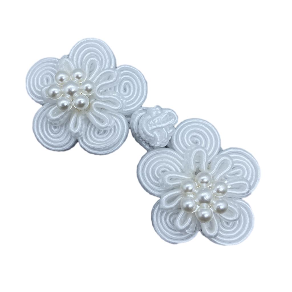 Hand Sewing Flower Button Fasteners Chinese Knot Closure Cheongsam Frog Buttons Silk Buckle Clothes Tang Suit Decoration