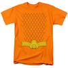 Justice League Of America New Aqua Costume Mens T Shirt Orange Officially Licens