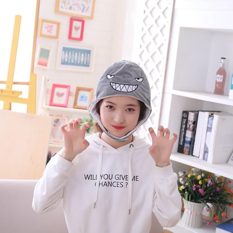 

Милый плюшевый, серая акула шапка-капюшон, фотореквизит фотореквизит фотореквизит 30*40CM0.1kg