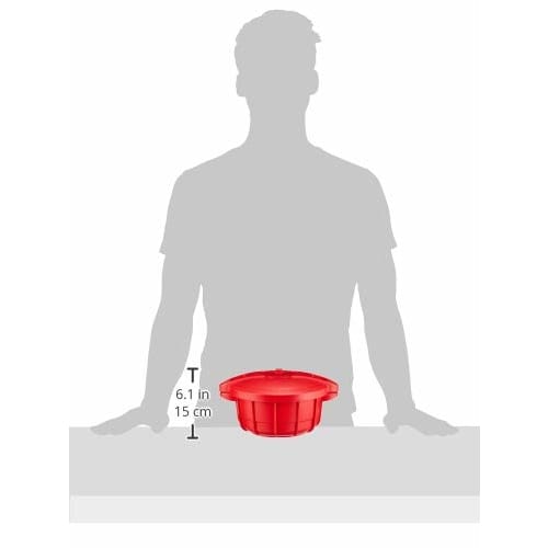 Meyer Microwave Pressure Cooker, 2.3L, Polypropylene, Easy Cooking, Time-Saving, Italian Red, MPC-2.3IR